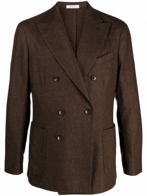Двубортный пиджак Boglioli. Цвет: коричневый