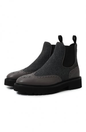 Комбинированные ботинки Doucals Doucal's. Цвет: серый