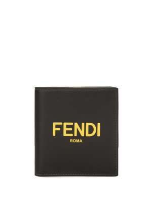 Кошелек с логотипом Fendi. Цвет: черный