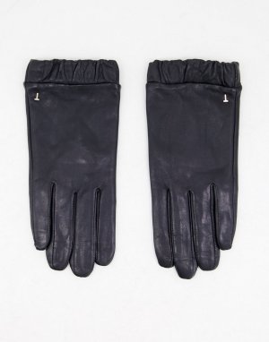 Черные кожаные перчатки Emilli-Черный цвет Ted Baker