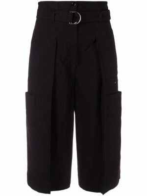 Belted cropped trousers Lemaire. Цвет: черный