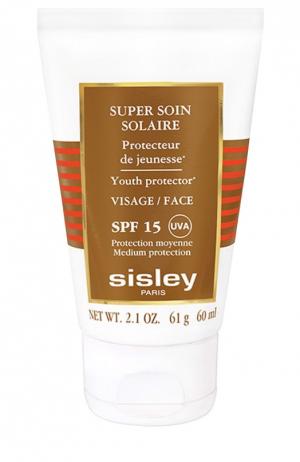 Крем для лица Super Soin Solaire Visage SPF 15 Sisley. Цвет: бесцветный