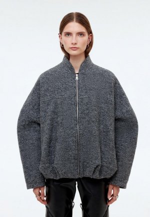 Куртка утепленная Shi-shi. Цвет: серый