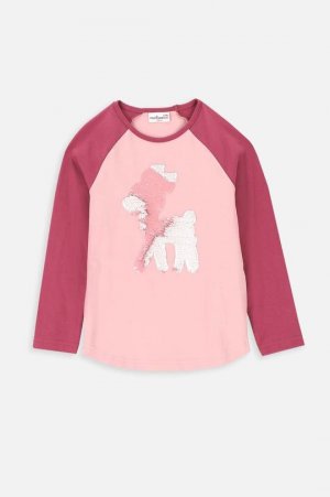 Детская футболка с длинными рукавами , розовый Coccodrillo