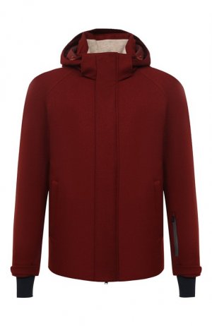 Куртка из кашемира и шелка Loro Piana. Цвет: бордовый