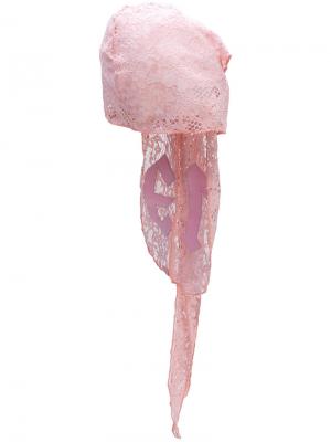 Кружевная повязка на голову Fenty X Puma. Цвет: розовый и фиолетовый