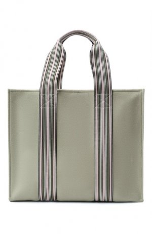 Сумка-шопер Suitcase Stripe Loro Piana. Цвет: зелёный