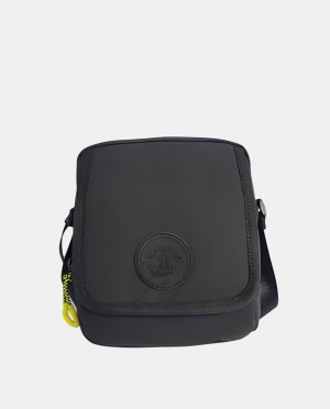 Маленькая черная сумка через плечо из нейлона с логотипом Dockers, черный DOCKERS