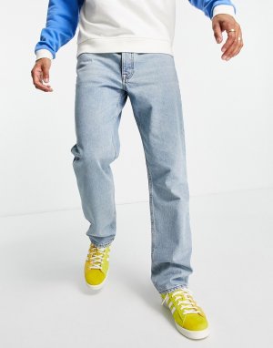 Голубые джинсы прямого кроя в винтажном стиле -Голубой ASOS DESIGN