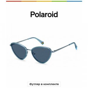 Солнцезащитные очки  PLD 6148/S/X PJP C3 C3, синий, голубой Polaroid. Цвет: синий/голубой
