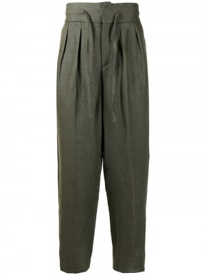Зауженные брюки Cerruti 1881. Цвет: зеленый