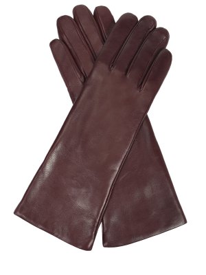 Перчатки кожаные SERMONETA GLOVES. Цвет: бордовый