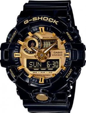 Японские наручные мужские часы GA-710GB-1A. Коллекция G-Shock Casio