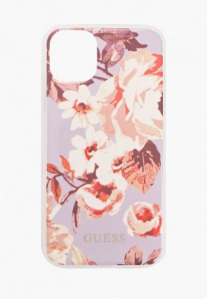 Чехол для iPhone Guess 11, Flower TPU/PC Shiny N.2 Lilac. Цвет: фиолетовый