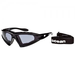Спортивные очки Cabarete глянцевые черные / линзы OCEAN. Цвет: черный