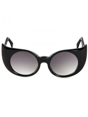 Солнцезащитные очки Eye-Liner Frame Barns Barn's. Цвет: чёрный