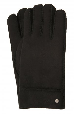 Замшевые перчатки Roeckl. Цвет: чёрный