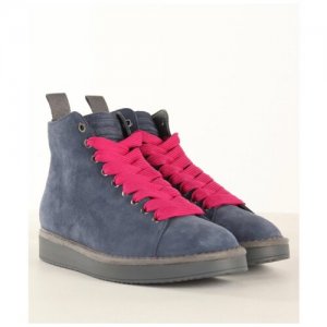 Ботинки , демисезон/зима, натуральная замша, размер 40EU, голубой Panchic. Цвет: голубой