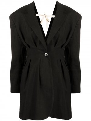 Пиджак Camargue со складками Jacquemus. Цвет: черный