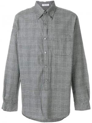 Рубашка с узором в ломаную клетку Engineered Garments. Цвет: серый