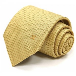 Желто-оранжевый галстук с геометрическим узором 2019 70754 Celine. Цвет: желтый