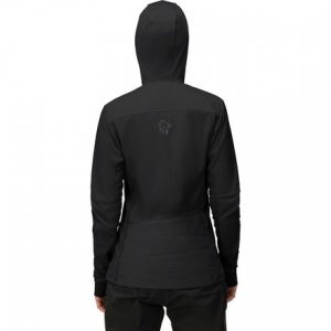 Falketind Alpha90 Утепленная куртка на молнии с капюшоном женская , черный Norrona