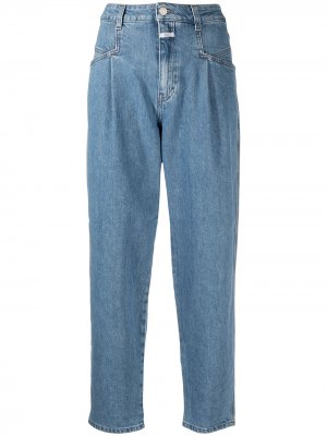 Зауженные джинсы с завышенной талией Closed. Цвет: синий