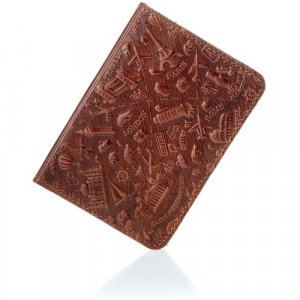 Обложка для паспорта , коричневый Redmond. Цвет: коричневый