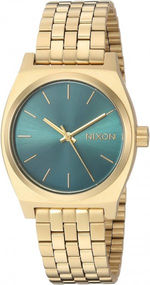 Часы Medium Time Teller , цвет Light Gold/Turquoise Nixon