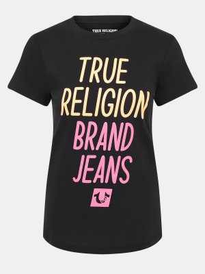 Футболки True Religion. Цвет: черный