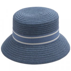 Шляпа, размер 57, синий FABRETTI. Цвет: синий/голубой