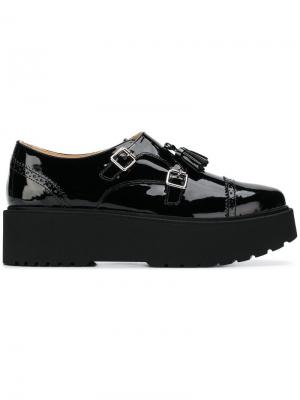 Platform sole monk shoes Hogan. Цвет: черный