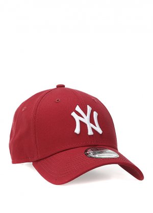 Бордовая мужская шляпа leag с вышитым логотипом New Era