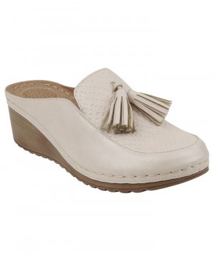 Женские туфли без шнуровки на танкетке с кисточками Dacey , белый GC Shoes
