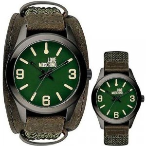 Наручные часы , коричневый, зеленый MOSCHINO. Цвет: коричневый/зеленый