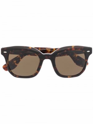 Солнцезащитные очки Filu Brunello Cucinelli. Цвет: коричневый