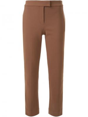 Укороченные брюки Scanlan Theodore. Цвет: коричневый