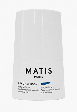 Дезодорант Matis REPONSE BODY с натуральными компонентами и уровнем защиты 24 часа, 50 мл. Цвет: прозрачный