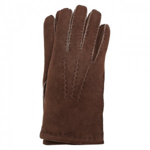 Замшевые перчатки Dents. Цвет: коричневый