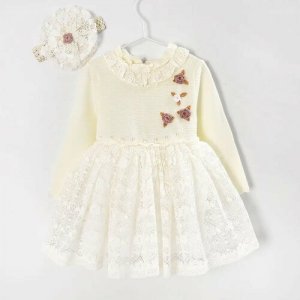 Платье, размер 74/48, белый Baby Rose. Цвет: белый