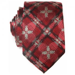 Яркий галстук с оригинальным рисунком 9816 Christian Lacroix. Цвет: красный