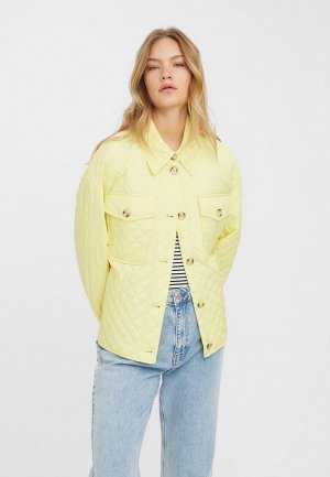 Куртка утепленная Vero Moda. Цвет: желтый