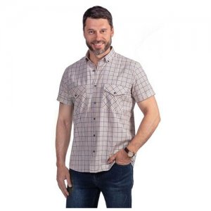Рубашка мужская 11062 Beige/Blue XL Бежевый Montana. Цвет: бежевый