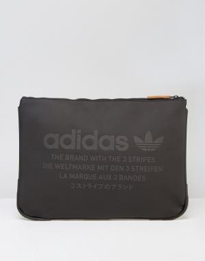 Черная сумка-папка NMD BK6799 adidas Originals. Цвет: черный