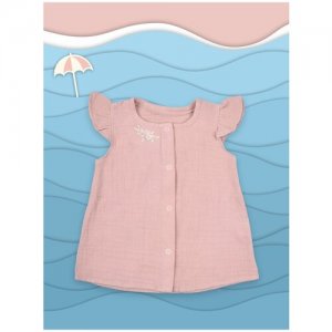 2021А-3 Рубашка для девочки 80, розовый LEO. Цвет: розовый