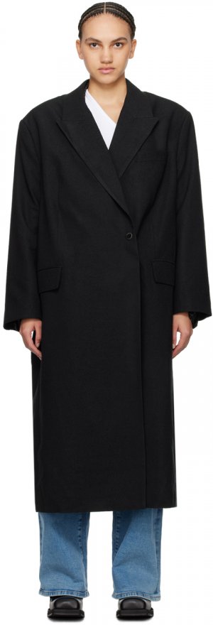 Черное пальто-оверсайз Remain Birger Christensen