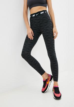 Тайтсы Nike W NSW CLUB HW AOP PRNT LGGNG. Цвет: черный