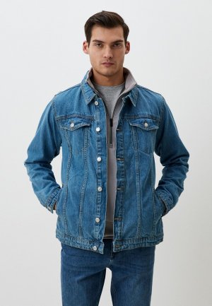 Куртка джинсовая Mark Formelle. Цвет: голубой