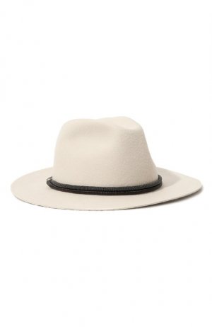 Фетровая шляпа Brunello Cucinelli. Цвет: кремовый