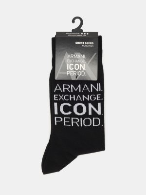 Носки Armani Exchange. Цвет: черный